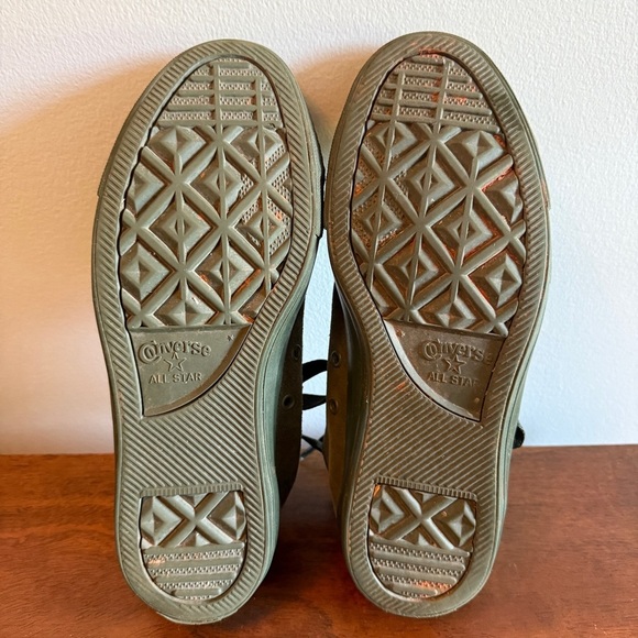 Converse Dark Green Suede Sneakers - Picture 5 of 6